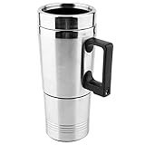 Korrosionsbeständiger Silberner Auto-Wasserkocher, Rostfreier Wasserkocher, 350 Ml + 150 Ml für Bequemes Trinken von Tee, Kaffee, Automatische Abschaltung