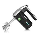 EMERIO kabelloser Akku Handmixer / -rührer - 2 Rührstäbe - 3 Geschwindigkeiten - 2000mAh/7,4V - BPA frei - Akkustand Anzeige - USB Ladekabel - bis zu 10 Zyklen á 3 Min - wiederaufladbar - HM-126681.1