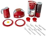 Bosch Theo Klein 9564 Frühstücksset | Küchen-Set bestehend aus Toaster, Kaffeemaschine, Wasserkocher und vielem mehr | Verpackungsmaße: 44,5 cm x 13 cm x 34 cm | Spielzeug für Kinder ab 3 Jahren