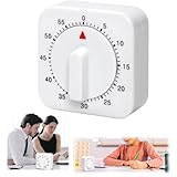 Eieruhr,Time Timer,60 Minuten Küchentimer,Mechanischer Küche Timer,Mechanisch Küchenwecker,Mechanischer Kurzzeitwecker,für Kochen,Backen,Waschen,Fitness,Lernen,Spielen Zeitmanagement Werkzeug