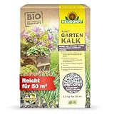 Neudorff Azet GartenKalk – Bio Gartenkalk erhöht den pH-Wert saurer Gartenböden schnell für natürlich kräftige und grüne Pflanzen, 2,5 kg für 50 m²